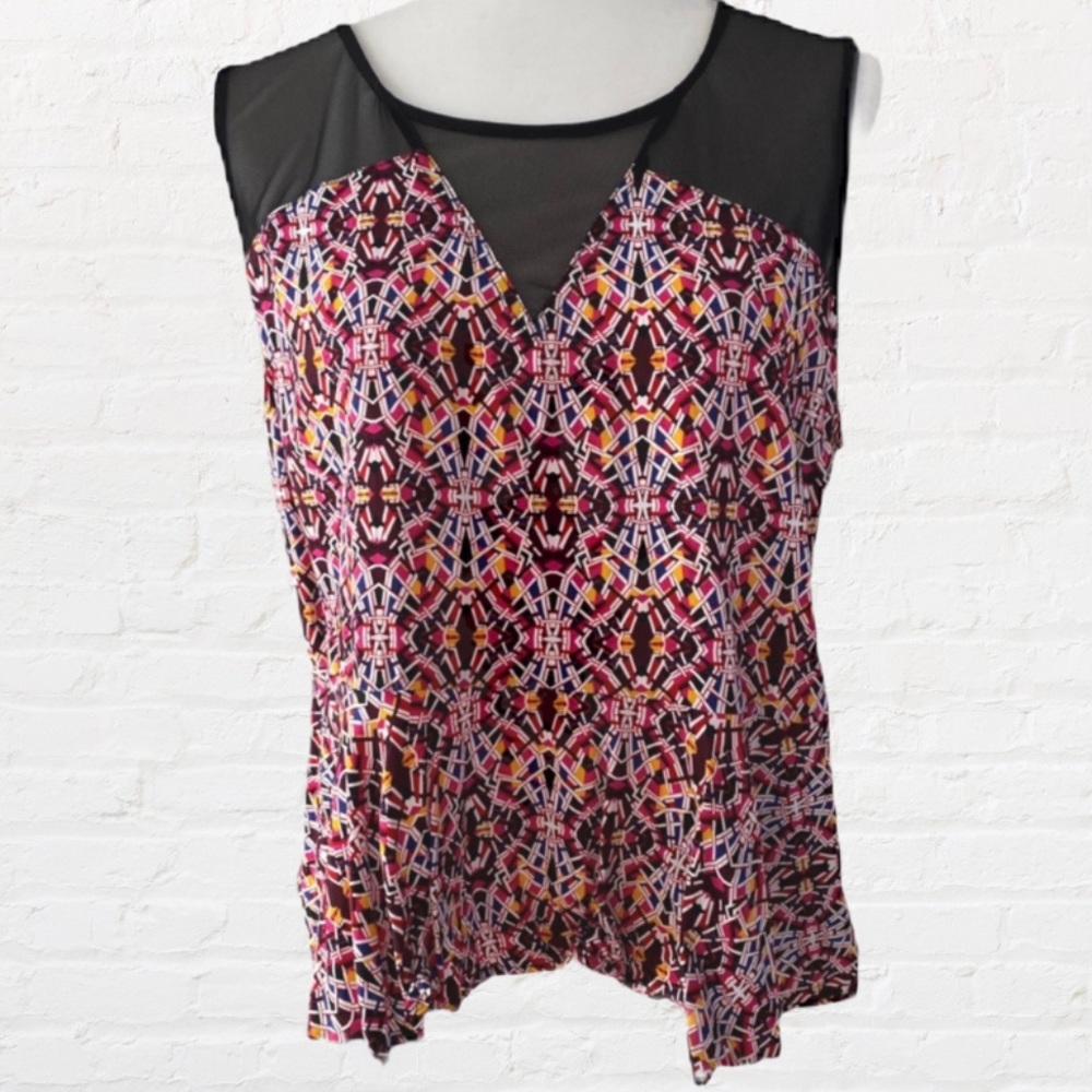 AMBAR Sleeveless Peplum Top Womens XL
